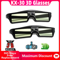 1/2PCS 3D Glasses DLP-LINK Active Shutter Universal for Xgimi Z4X(H1/Z5 Optoma Sharp LG Acer H5360 Jmgo BenQ w1070 Projectors