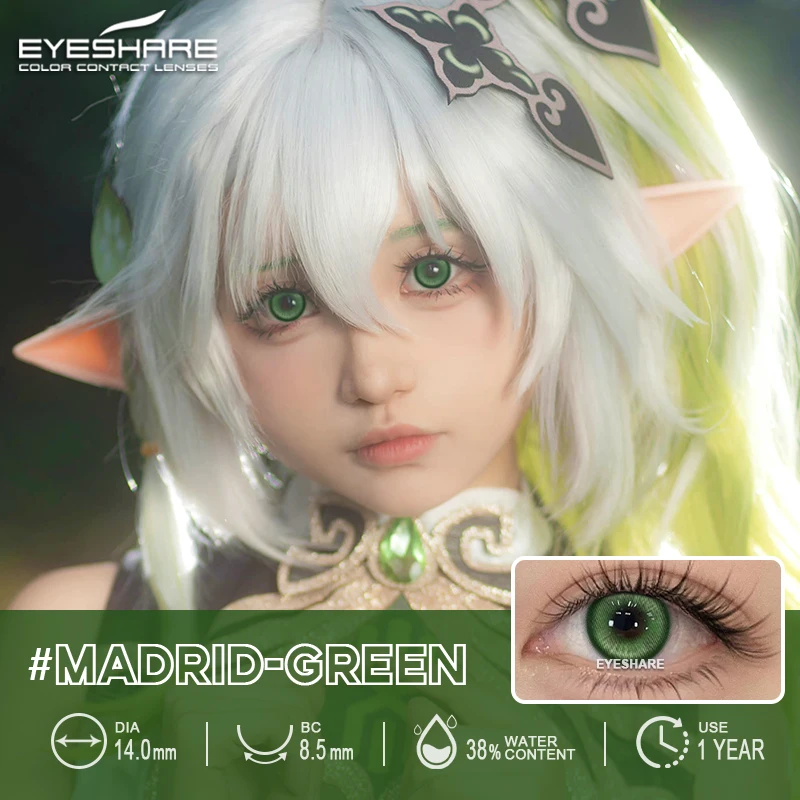 EYESHARE 1pair Cosplay Color Contact Lenses For Eyes Anime Colored Lenses Purple red Multicolored Lenses Colorful Contact Lens