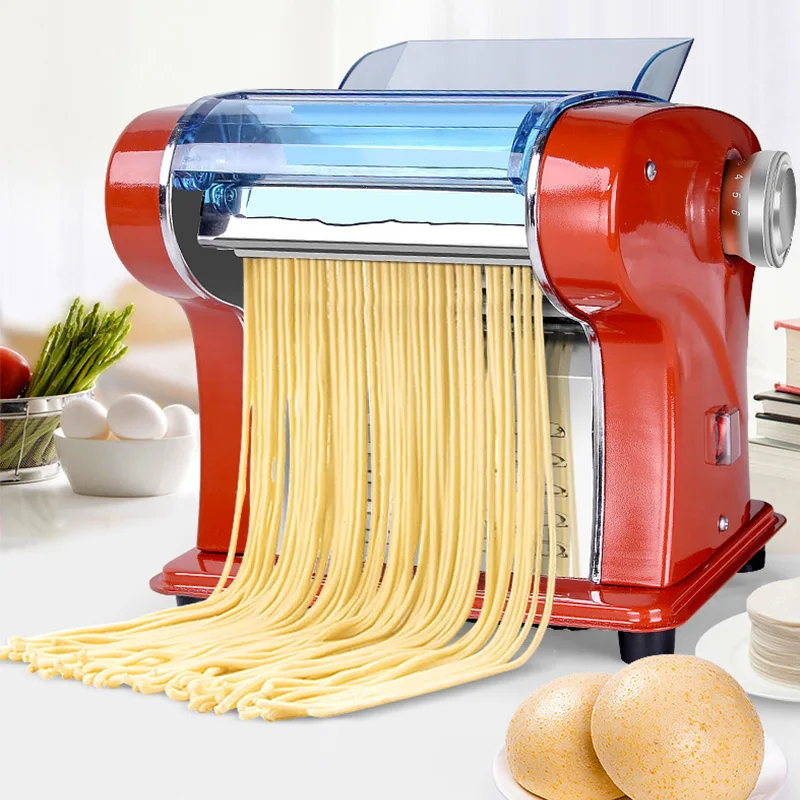 Máquina automática de macarrão elétrica, processador doméstico multifuncional, pequeno, enrolado à mão, macarrão wonton, bolinho de pele