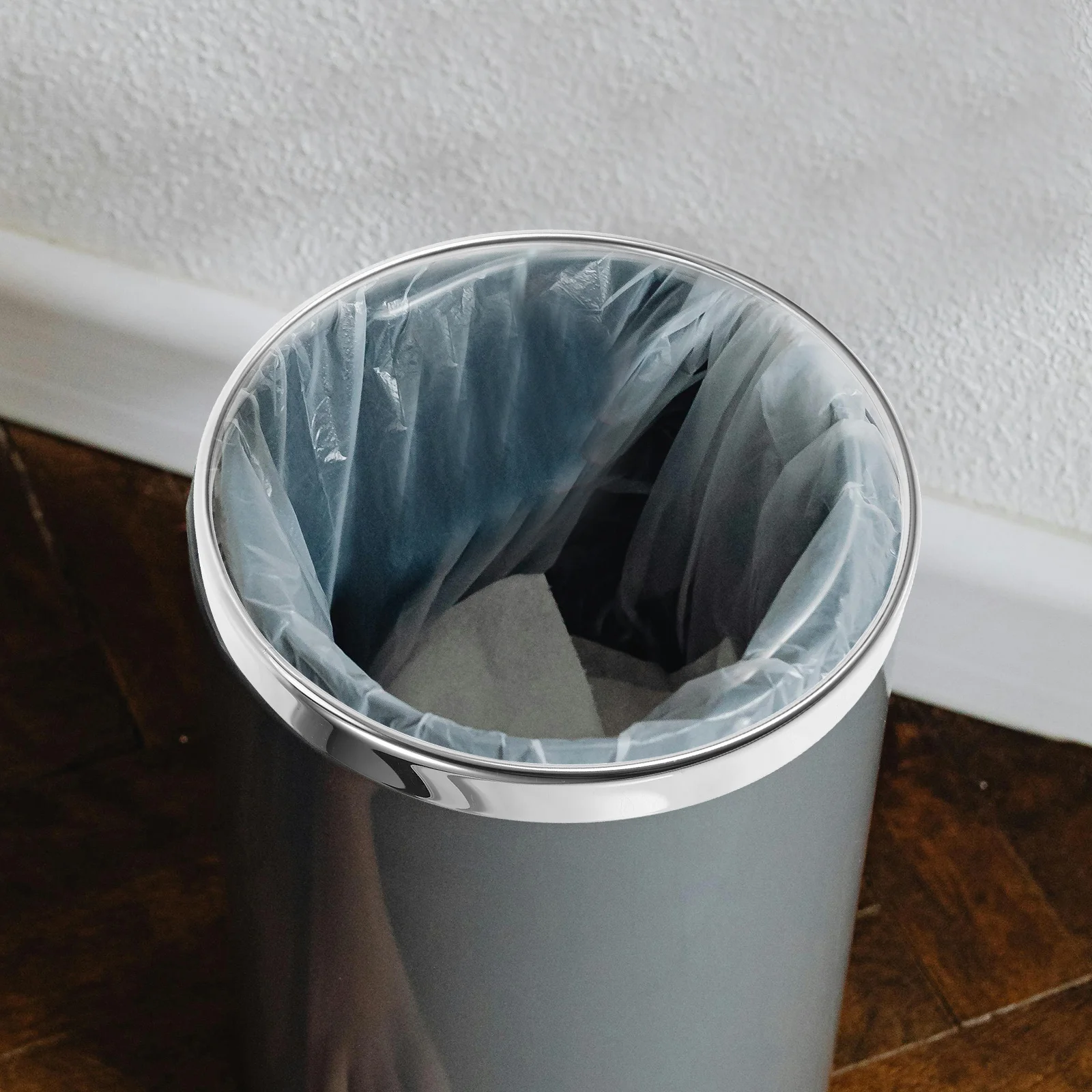 

Steel Round Trash Can Press Ring Firm Bag Holder Garbage Bin Accessory for Home Office Trash Can Fixing Ring