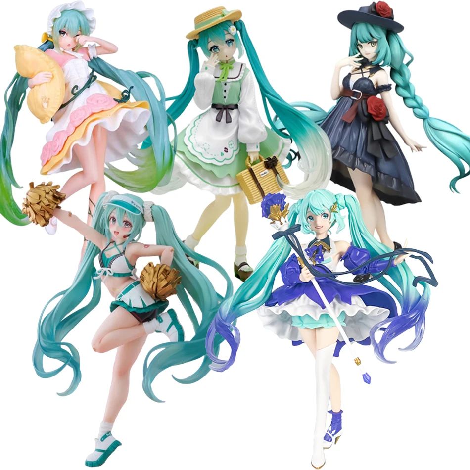 Hatsune Miku Figure Bauhinia Flower Sour Berry Candy Hatsune Miku Anime Beautiful Girl Figure Tabletop lovely Decorations Toy