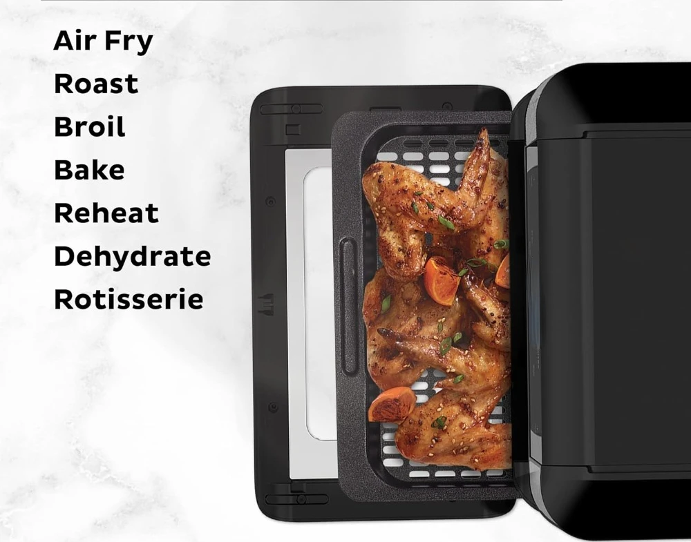 7-in-1 Functions with EvenCrisp Technology that Crisps, Broils, Bakes, Roasts, Dehydrates