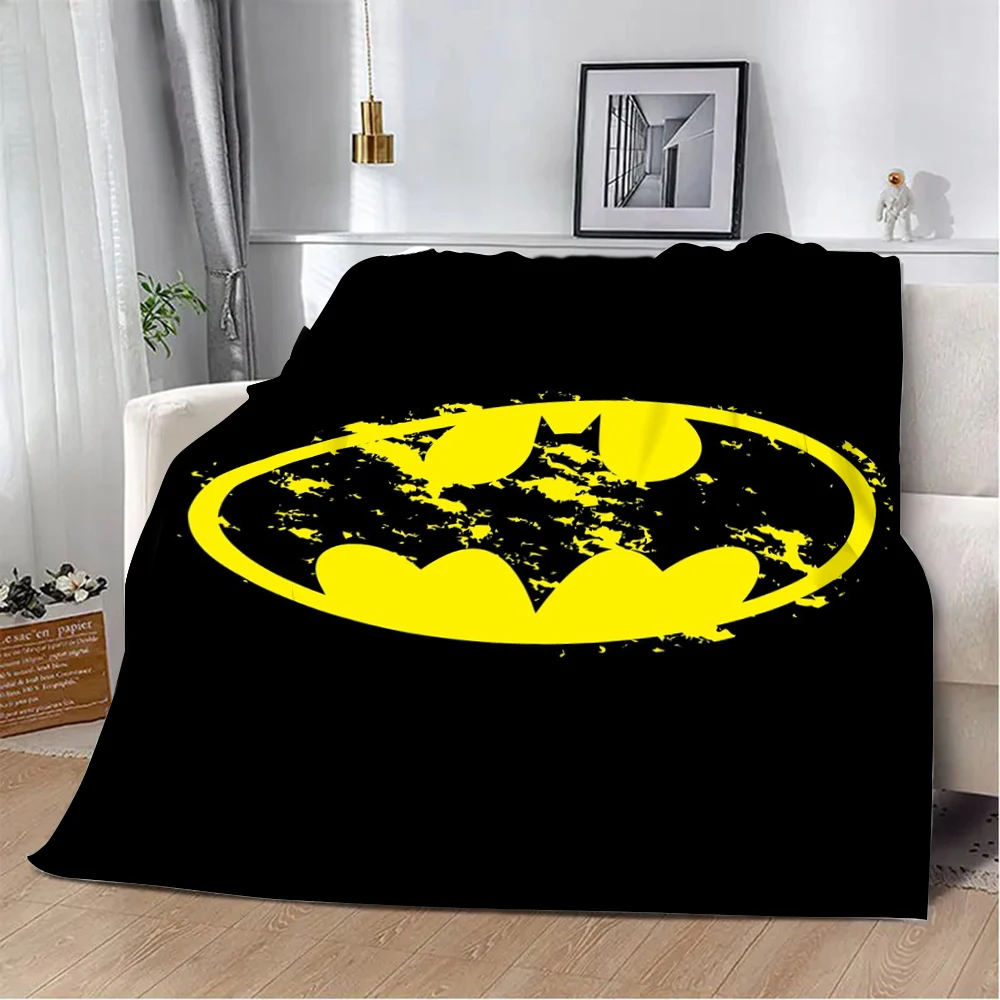 B-Batman Hero Logo Printed Blanket Picnic Blankets Warm Blanket Soft and Comfortable Blanket Home Travel Birthday Gift