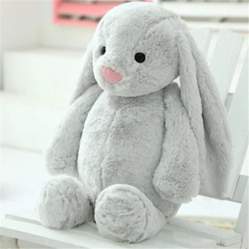 30/40cm Long Ear Soft Stuffed Bunny Doll Sleeping Toy Cute Baby Rabbit Plush Toy Girls Kids Kawaii Plush Animal Birthday Gifts