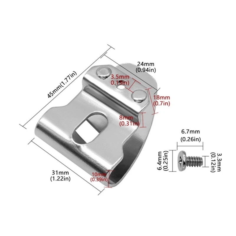 Practical Belt Clip for Milwauke Power Tool/Impact Driver for Mechanic, DIY Enthusiasts Steel Structure Tool Holder