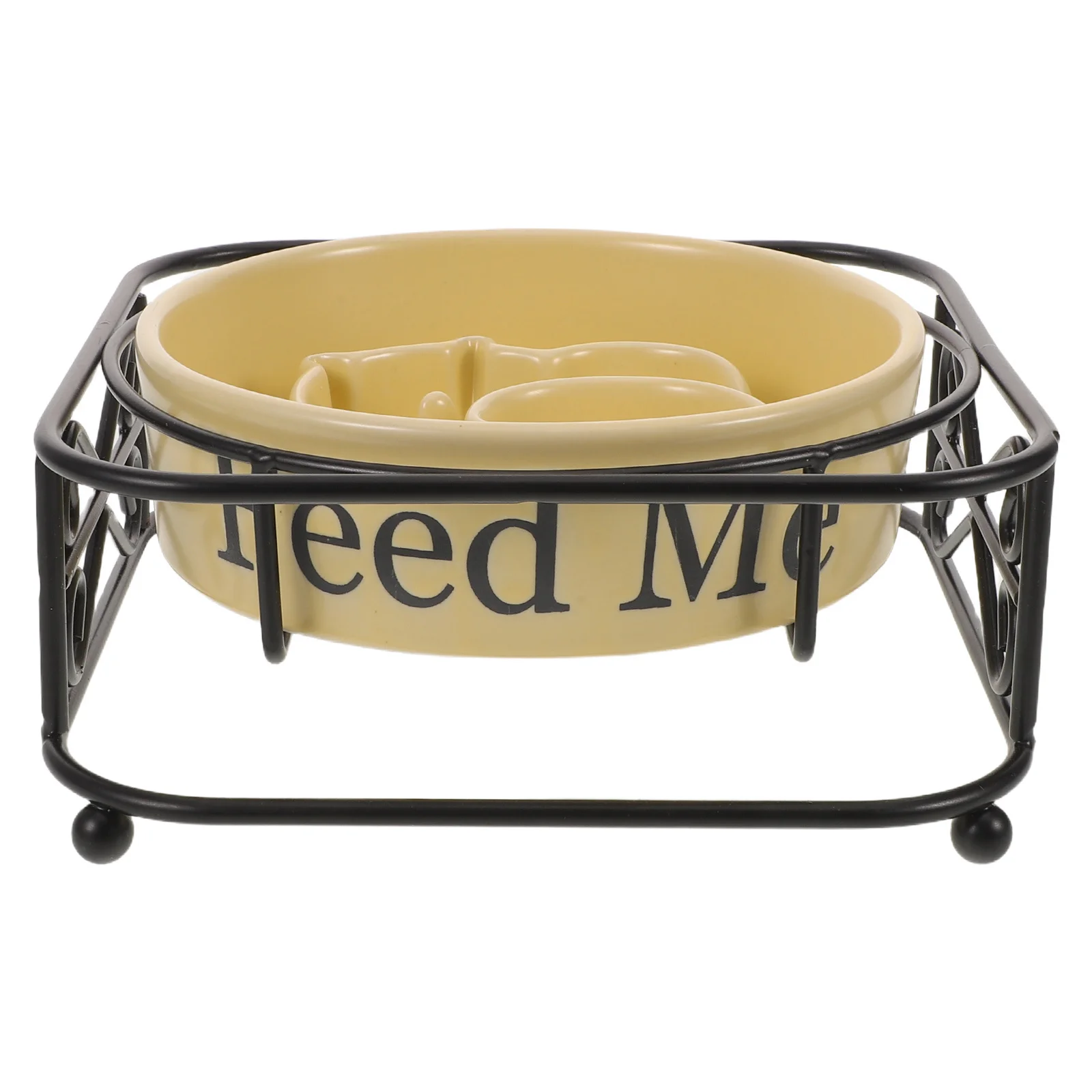 

Ceramic Slow Feeder Dog Bowl Elevated Non-Tip Heavy Duty Slow Feeding Maze Puzzle for Dogs Cats Small Medium Ceramic Dog Bowl