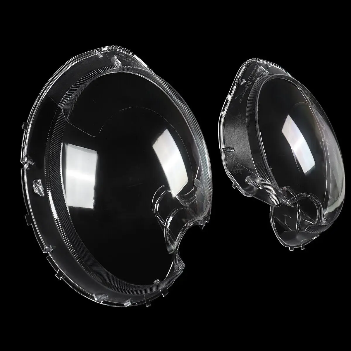 Pair Clear Headlight Lens Cover Replacement For BMW Mini Cooper R56 2009-2013