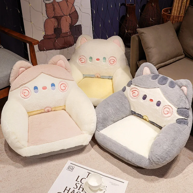 Housse de canapé pliable 2 en 1 en peluche pour enfants, motif dessin animé mignon, housse de canapé-lit pour enfants, salon, chambre à coucher (sans rembourrage) (D