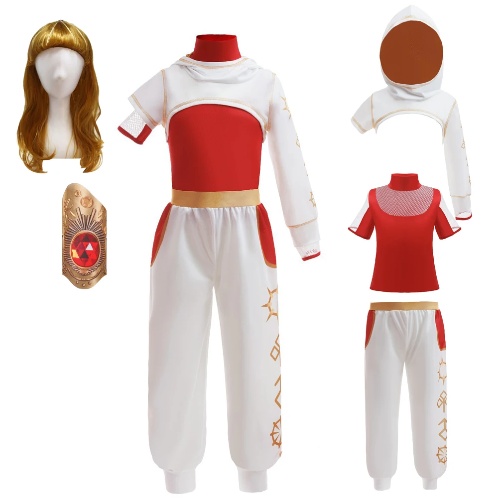 

Zombies 4 Victor Cosplay Nova Costume Girls T shirt Coat Skirt Pants Sets School Attire Dresses Outfits Halloween Carnival Suit