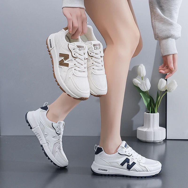 

Women Shoes Breathable All-match Mesh Shoes Casual Sports Trendy Shoes Female Wear-resistant Running Shoes for Women