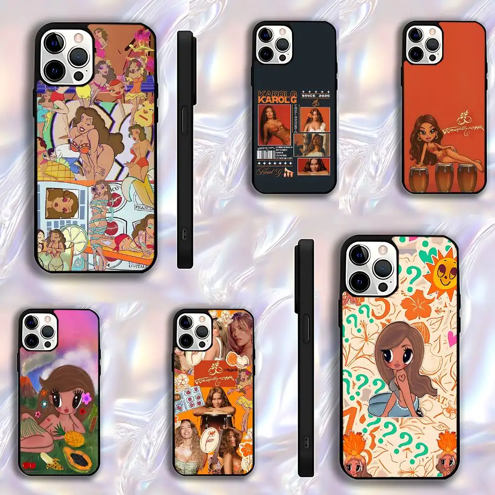 

Hot-Karol G T-Tropicoqueta 2025 Phone Case For iPhone 17,16,15,14,13,12,11,Pro,Max,Plus,E,Air,Mini Protective Black Cover