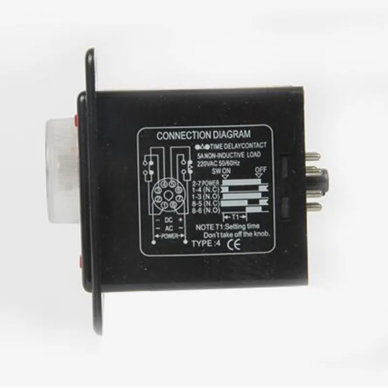 Power on delay timer time relay 10 seconds  panel installation AH2-Y