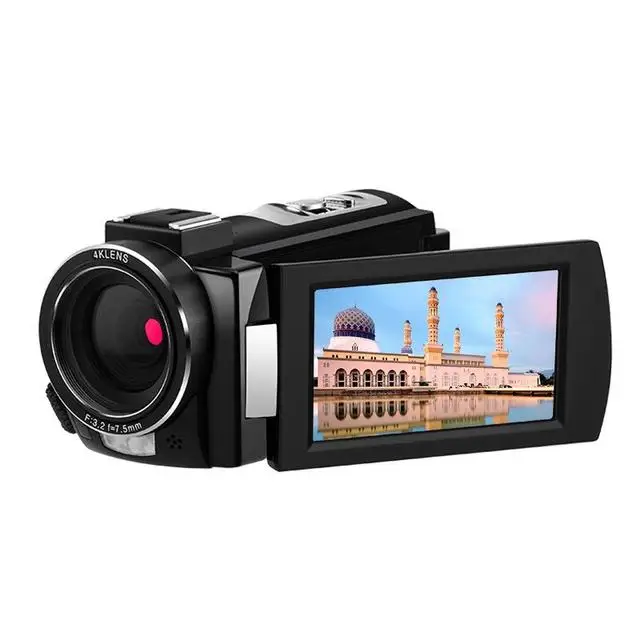 4K HD Professional Digital Cameras Camcorder Night Vision WIFI MIC 3.0 Inch Touch Screen Video Camera Support External Lens