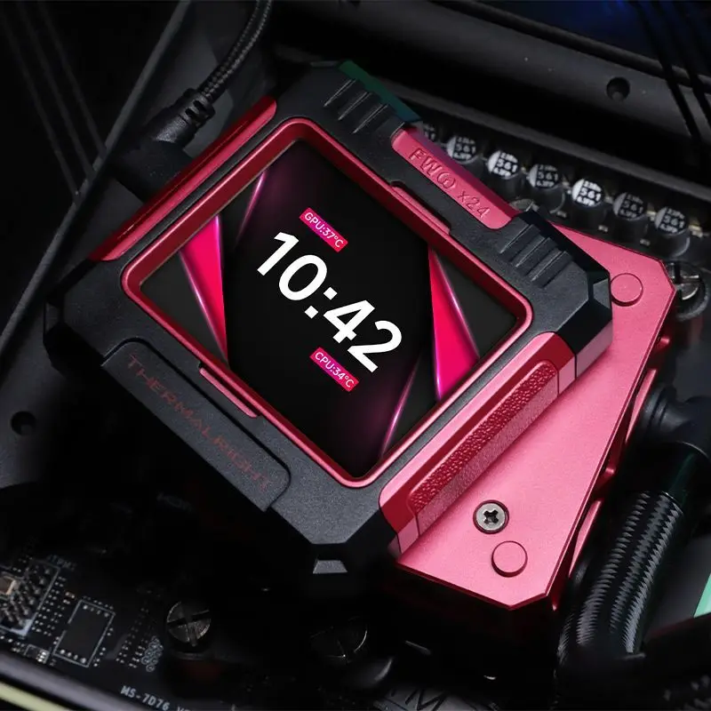 FW360 RB Fanless Edition Ice Armor Red and Black Cold Head Screen All-in-One 360 Water Cooling
