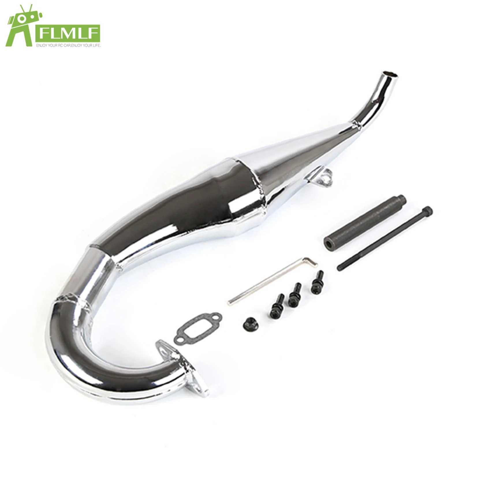 23CC ~ 36CC Motor Uitlaatpijp Zijpijp Verwisselbare Fit voor 1/5 HPI ROFUN BAHA ROVAN KM BAJA 5B 5T 5SC Rc Auto Speelgoed Onderdelen