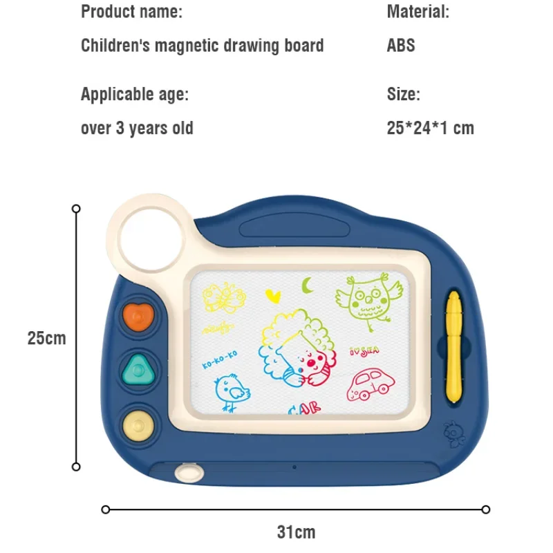 モンテッソーリ子供用磁気描画ボードイーゼルワードパッドベビーカラーグラフィティボードアート教育描画ツールおもちゃクリスマスギフト