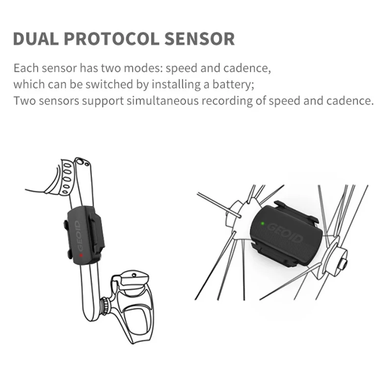 Geoid CS600 سرعة الإيقاع الاستشعار دراجة الكمبيوتر عداد السرعة ANT + بلوتوث المزدوج نموذج الاستشعار ل Magene Garmin Bryton Wahoo #5