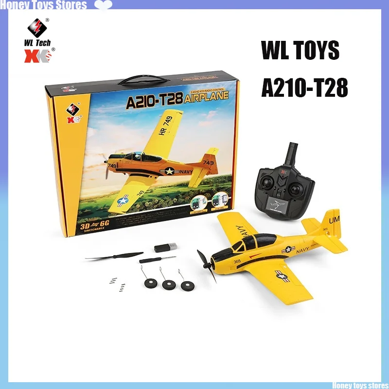 

WLtoys XK A210 RC Plane 4CH 6G/3D Mode Stunt Aircraft 6-Axis Gyroscope Airplane Outdoor Remote Control Aircraft Boys Toys Gifts