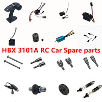 HBX 3101A RC Car Spare parts Differential drive shaft wheel cup motor ESC remote control gear receiver servo charger Tire
