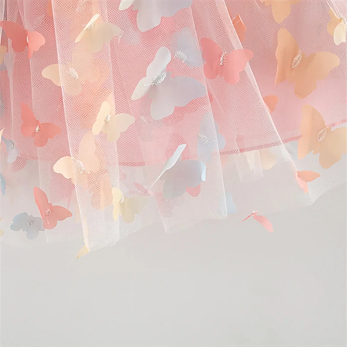 Neue Sommer Baby Mädchen Kleid Neckholder Schmetterling Zurück Flügel Fantasie Prinzessin Kleid Süße Geburtstag Party Team Kleid – Detail 8