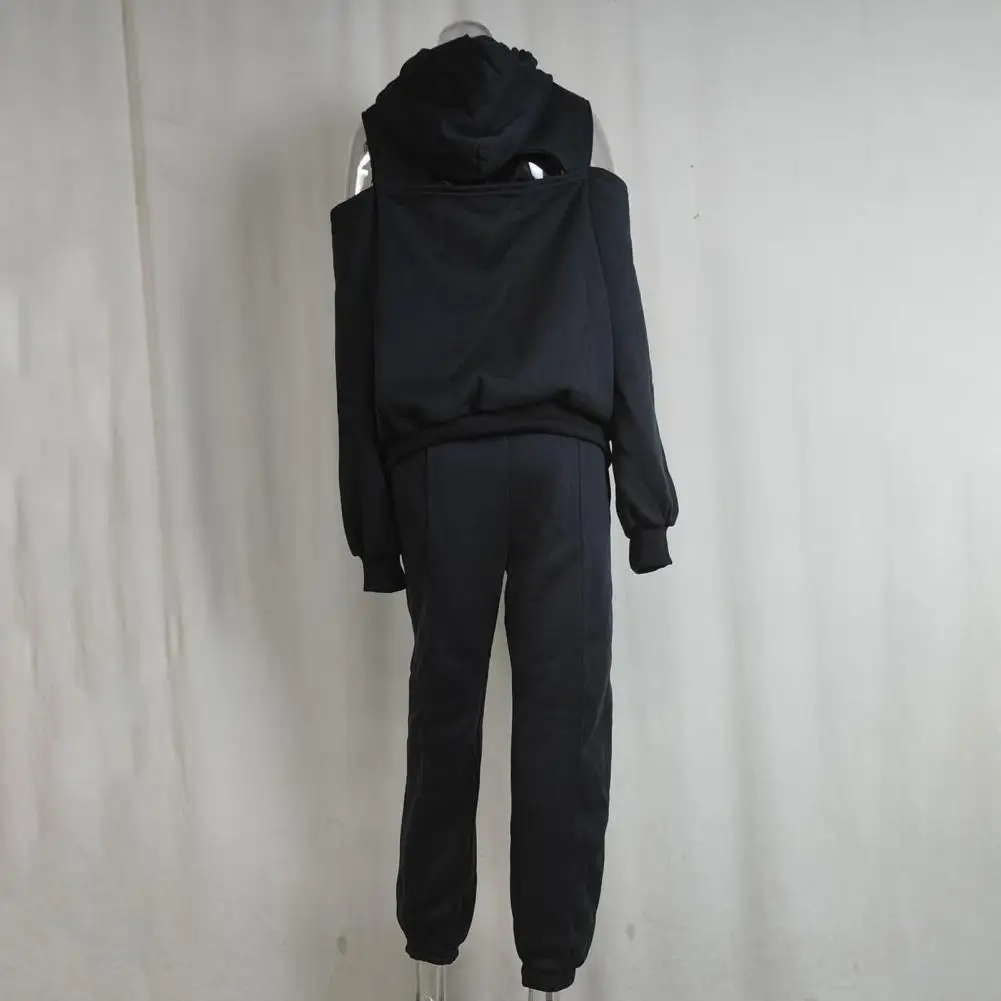 

Breathable Lightweight Two Piece Set Women Solid Color Suit Stylish Women's 2 Piece Tracksuit Set with Long Sleeve for Athletic