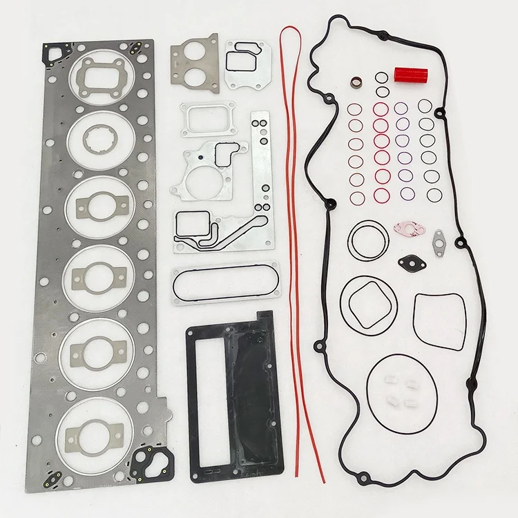 Revisão Kit Junta Superior, peças de motor de máquinas, 4352145 Escavadeira ISX15 Motor Junta Superior Set, 4955596