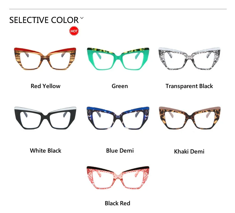 Neue Retro Anti Blau Licht Cat Eye Brille Rahmen Für Frauen Männer Vintage Design Klare Farbbare Linse TR90 Mode Weibliche Brillen – Detail 4
