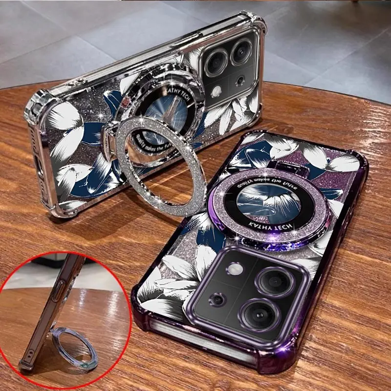 

Note13 простой браслет с цветочным покрытием, чехол-держатель для телефона для Xiaomi Redmi 14ProPlus 13R 14Pro 12 Pro Note 12 13ProPlus 14Cover