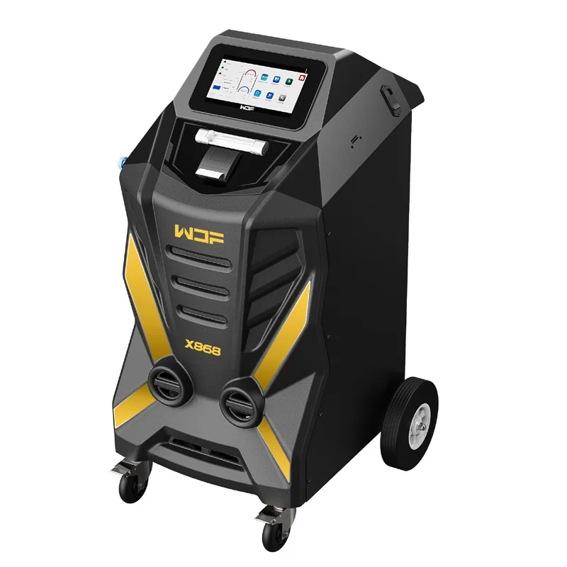 X868 Fully Automatic Refrigerant Recovery Charging Cleaning Machine Wonderful Car Air Conditioner Freon Snow Equipment For Car