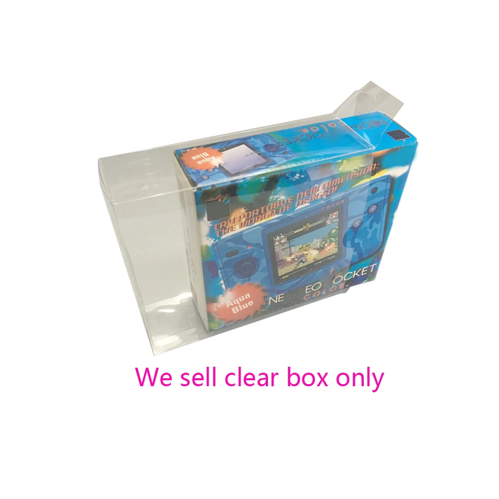ZUIDID Cover in PET trasparente trasparente per console di gioco SNK NGPC scatola di visualizzazione di stoccaggio in edizione limitata custodia da collezione