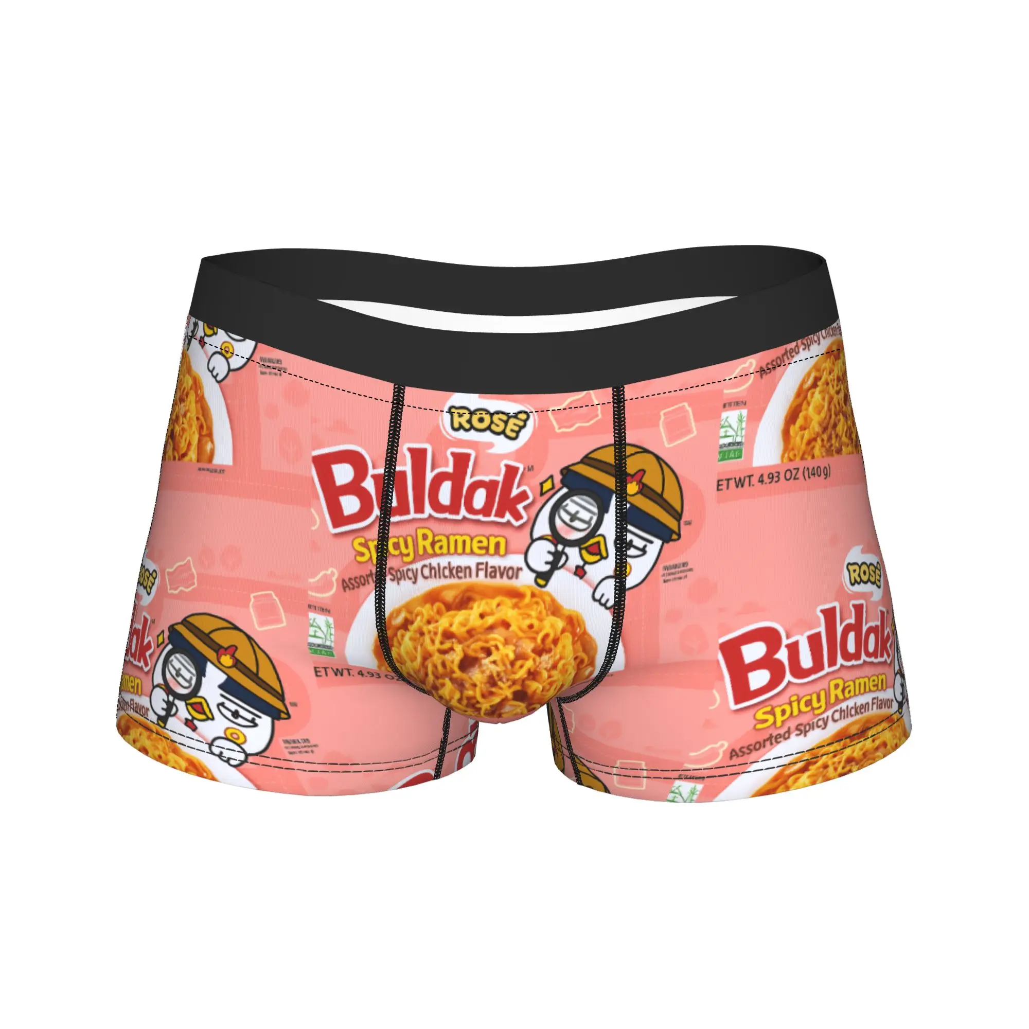 

Мужские трусы-боксеры Spicy Chicken Noodles с 3D-принтом, мягкие, модные, с анатомическим мешочком, больших размеров