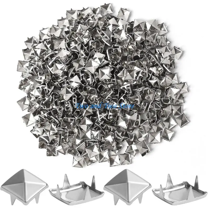 

HX6F 559pcs Gothic Metal Spikes And Rivets Set With Installation Tool