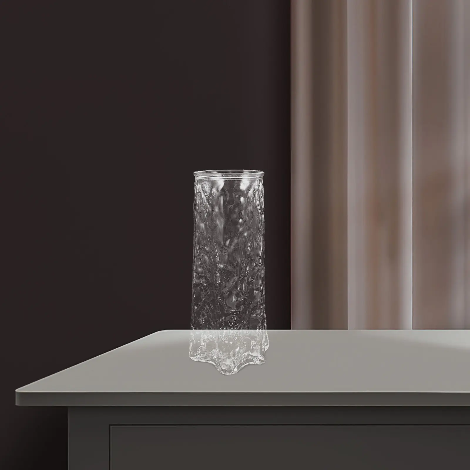 Hydroponic Flower Vase Clear Glass Transparent Vase for Propagation Bulbs Fresh Dried Flowers Living Room Bathroom Wedding