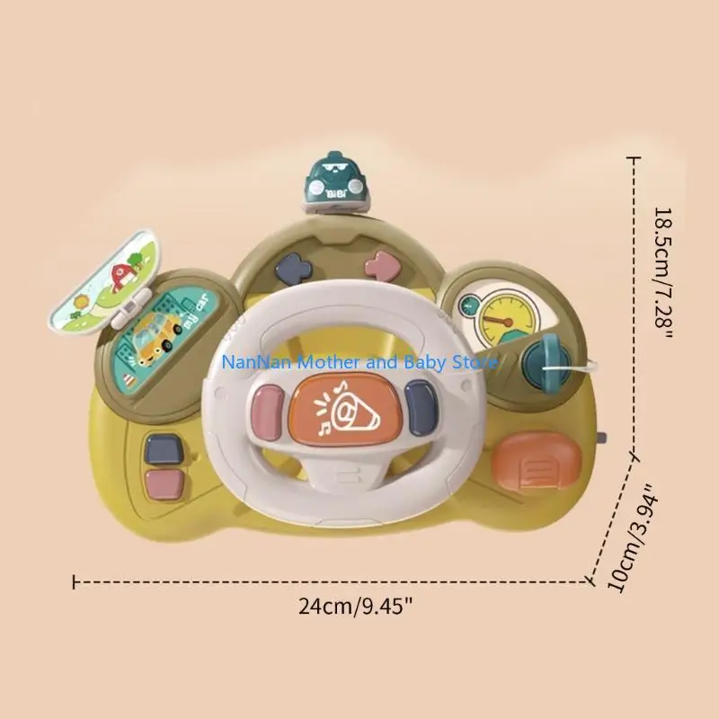 Carro motorista motorista simulado Vooneio para o volante do volante para o bebê brinquedo para bebê Presente bebê