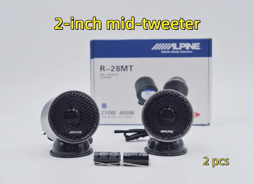 ALPINE 2インチカースピーカー MIDツイーター R-28MT 車載用インパネ
