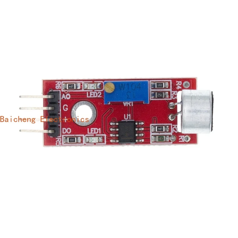 10 قطعة 3pin صوت جهاز استكشاف الصوت وحدة KY-037 حساسية عالية ميكروفون لتقوم بها بنفسك مركبة ذكية ذكية لسيارة روبوت