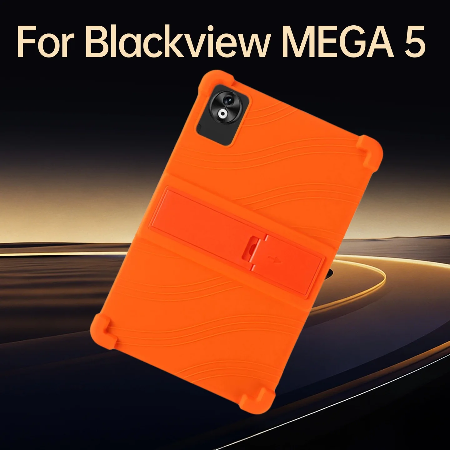 For Blackview MEGA 5 12.2inch Case Tablet Soft Silicon Stand Protective Shell Kids Friendly Soft Silicone Adjustable Stand Cover