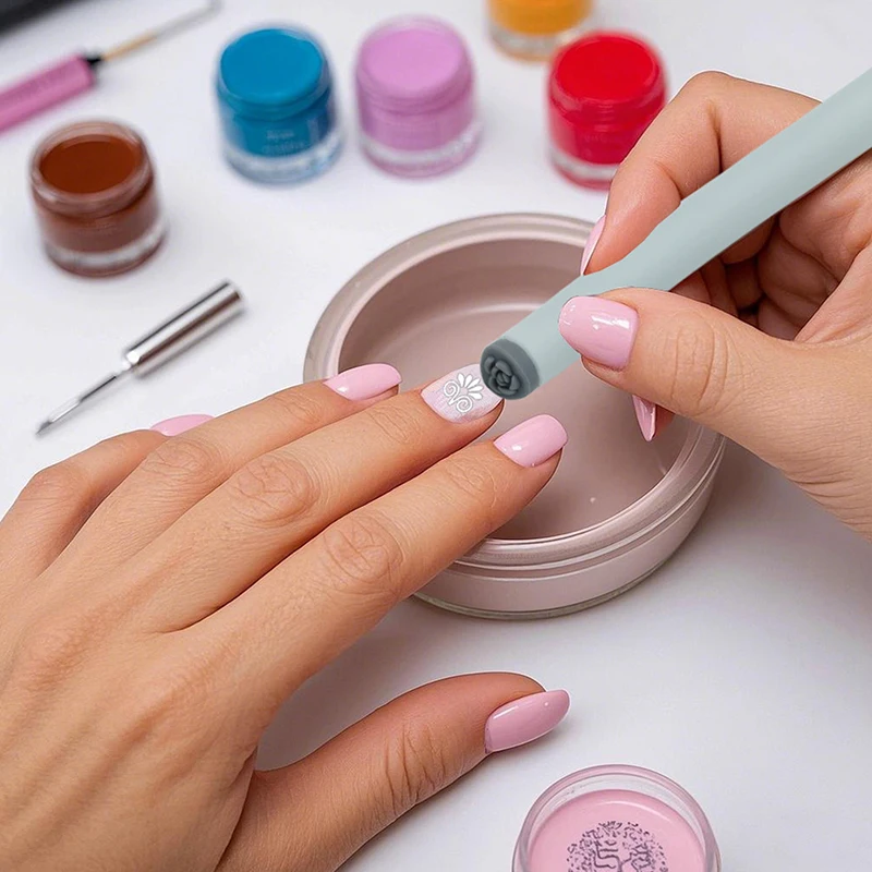 12/36PCS Nail Art Stamp Pen Set DIY Design Nail Handicraft Graffiti Flower Nail Stamper Nail Art Dotting Tools Simple Design