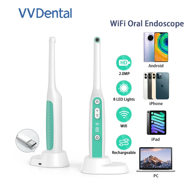 Dental Wifi Dental Camera Intra Oral Examination Camera Sensor Electronic 1440P HD Camara Endoscope Cameras For Dentist Clinic