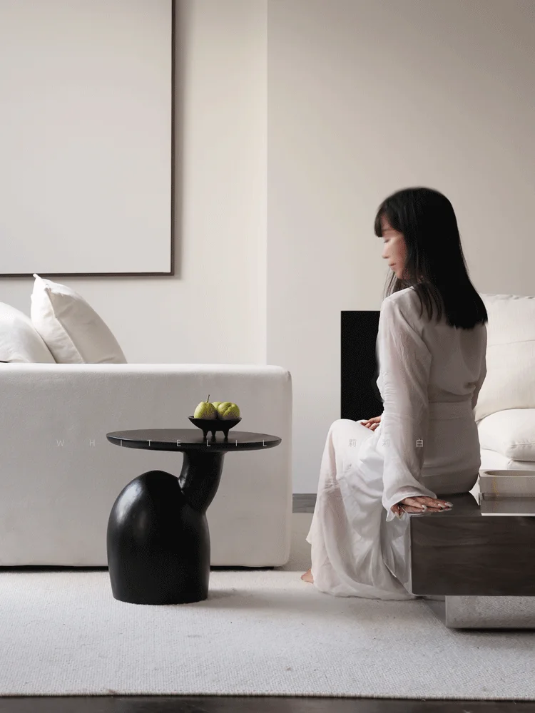 

Ваби-саби ветер черный край несколько дизайнерских журнальных столиков специальной формы ретро из цельного дерева для проживания в семье диван арт уголок несколько