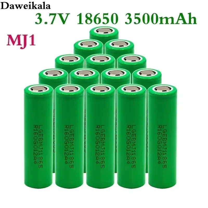 

New 18650 battery Rechargeable battery 3.7V 3500mAh for electronic cigare flashlight for LG MJ1 3500mAh Battery