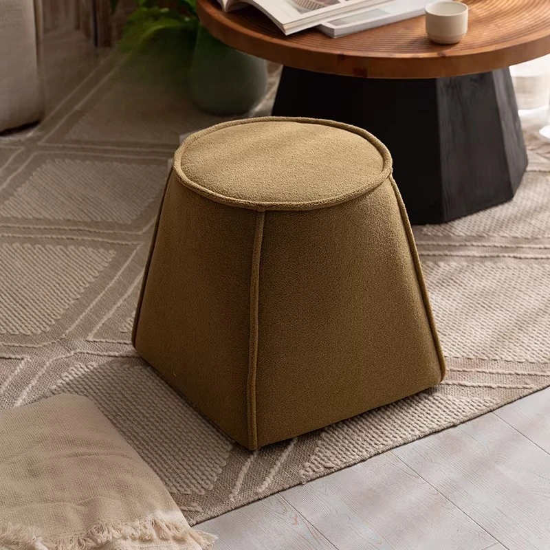 Nordic Design Makeup Stool Round Entrance Kids Small Makeup Stool Weird Upholstered Minimalistisch Living Room Furniture