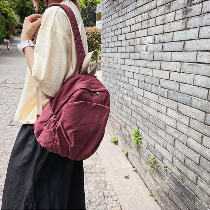 Canvas Backpack Purse for Women Womens Backpack Purse for Women Mini Backpack Purse Aesthetic Purse