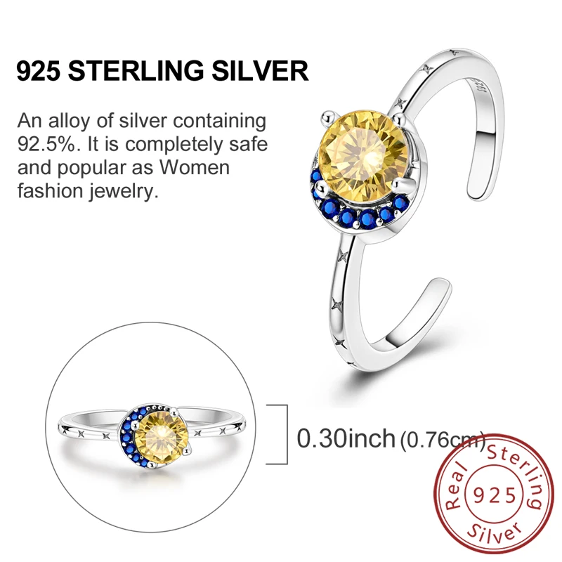 Women's 925 Sterling Silver Firefly Rose Ring