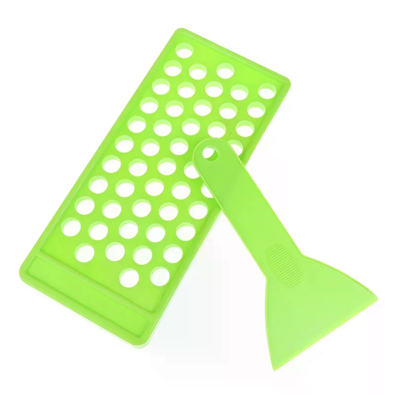 /YOV/Diy Lip Balm Lip Gloss Crafting Kit Wax Pouring Tray Spatula Scraper Set 2Pc/Set