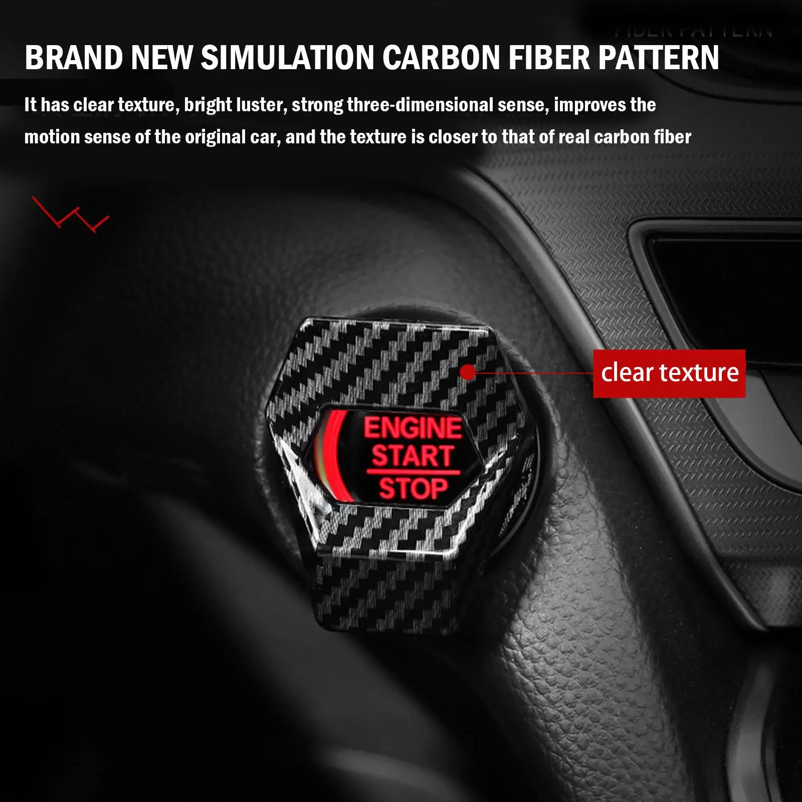 Auto Ignition Button For Car Car Engine Start Stop Switch Cover Anti-scratch Protection Decorative Car-Styling Accessories NEW