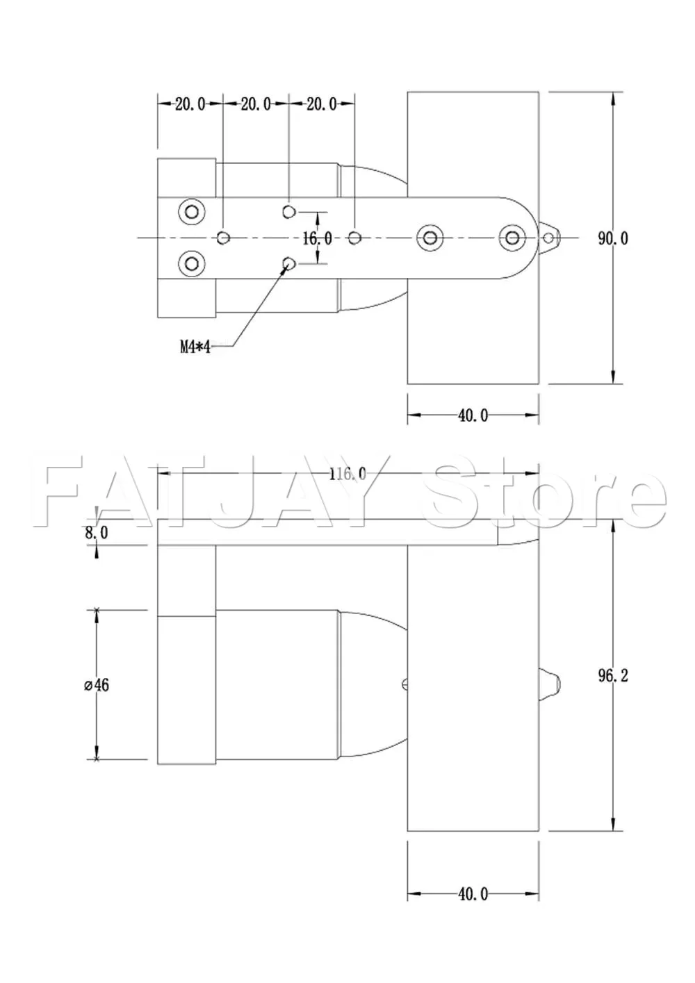 Silnik podwodny 9,2 kg siły pchania, 24 V - FATJAY DS - 02, wodoodporny silnik bezszczotkowy do łodzi RC, robotów, deskorolek elektrycznych