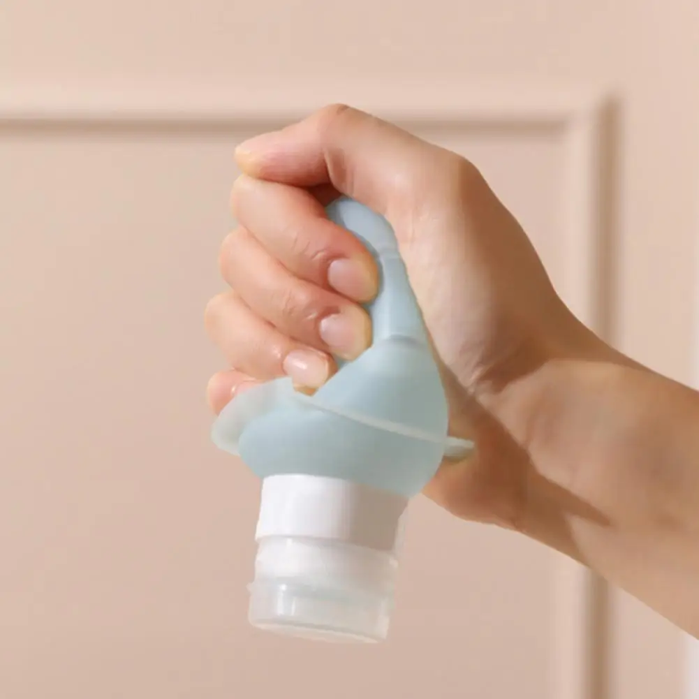 Foldable Travel Bottles Refillable Container Kit Travel-sized Silicone Toiletries Bottles Set for Facial Cream for On-the-go