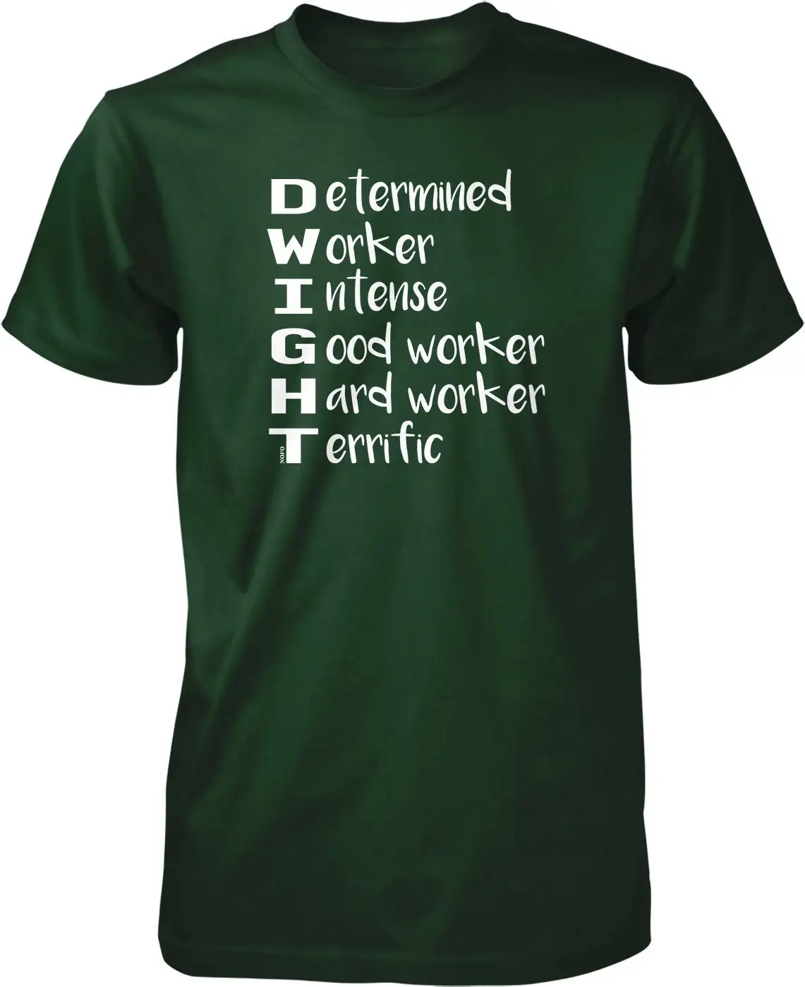 DWIGHT Determined Worker Intense Good Hard Terrific Men's T shirt NOFO_01715