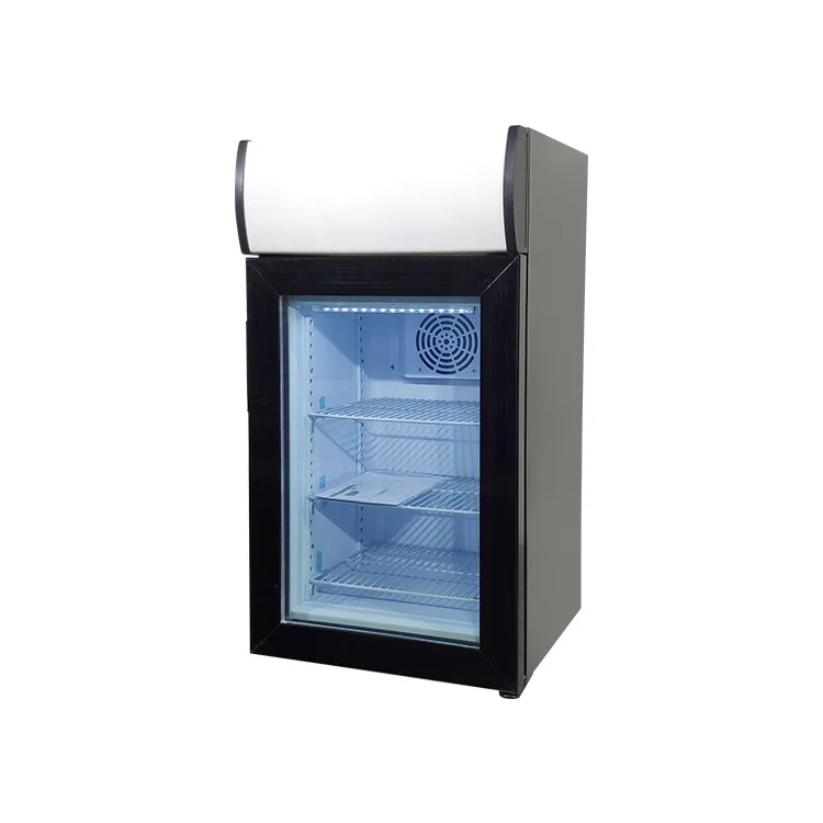 Cheap Price Single Door Glass Door Ice Cream Mini Display Cooler Refrigerator Freezer on Sale